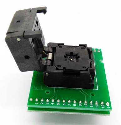 QFN28 IC test socket adapter 5_5 0_5mm QFN28